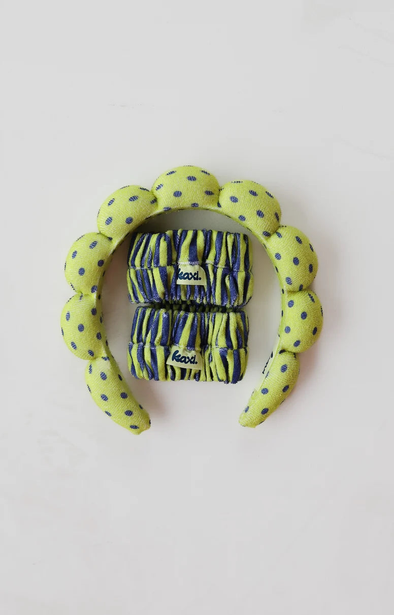GRWM neon Polka dot
