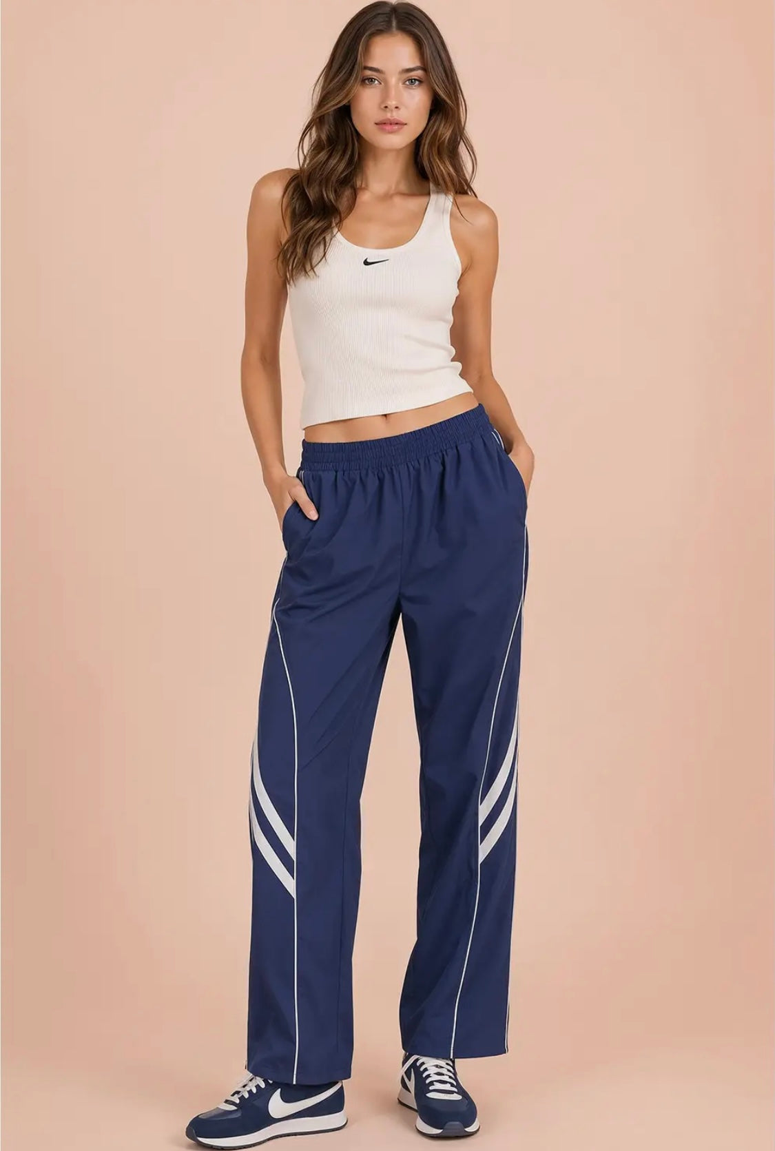 Track pants- navy