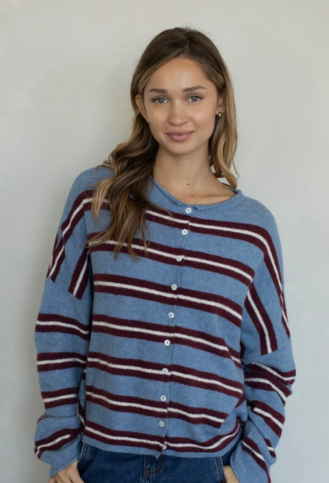 S’mores button down sweater