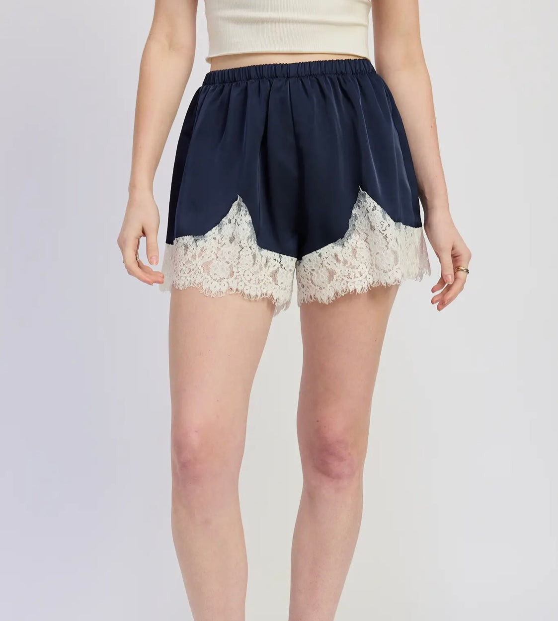 Midnight lace shorts