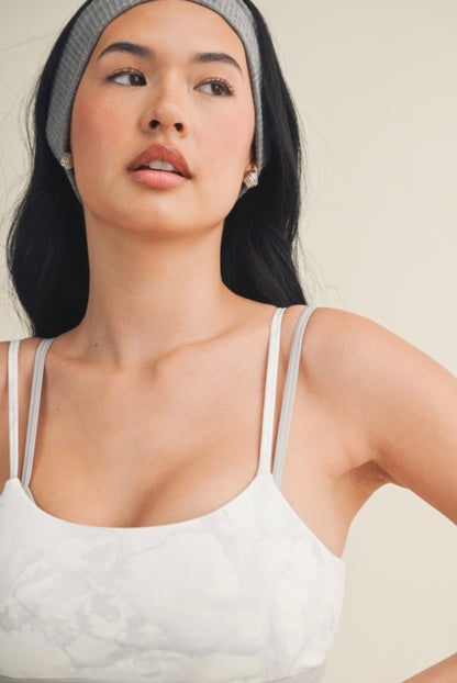 Camo layered bra