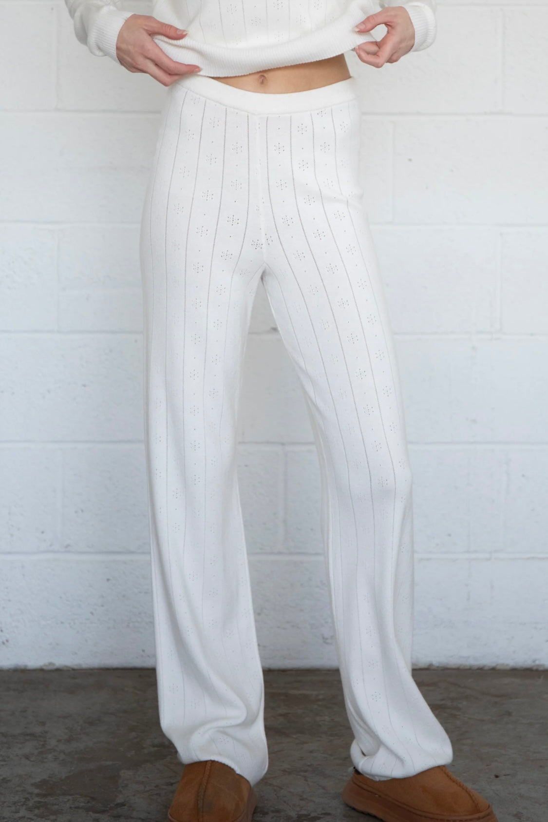 coastal mornings in cream flares