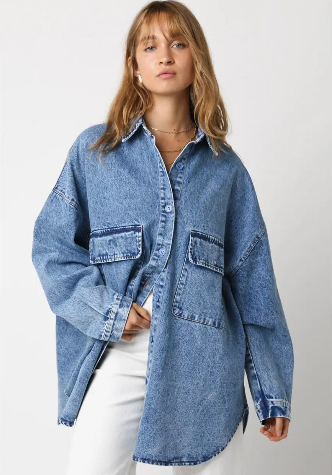 Jean oversized top