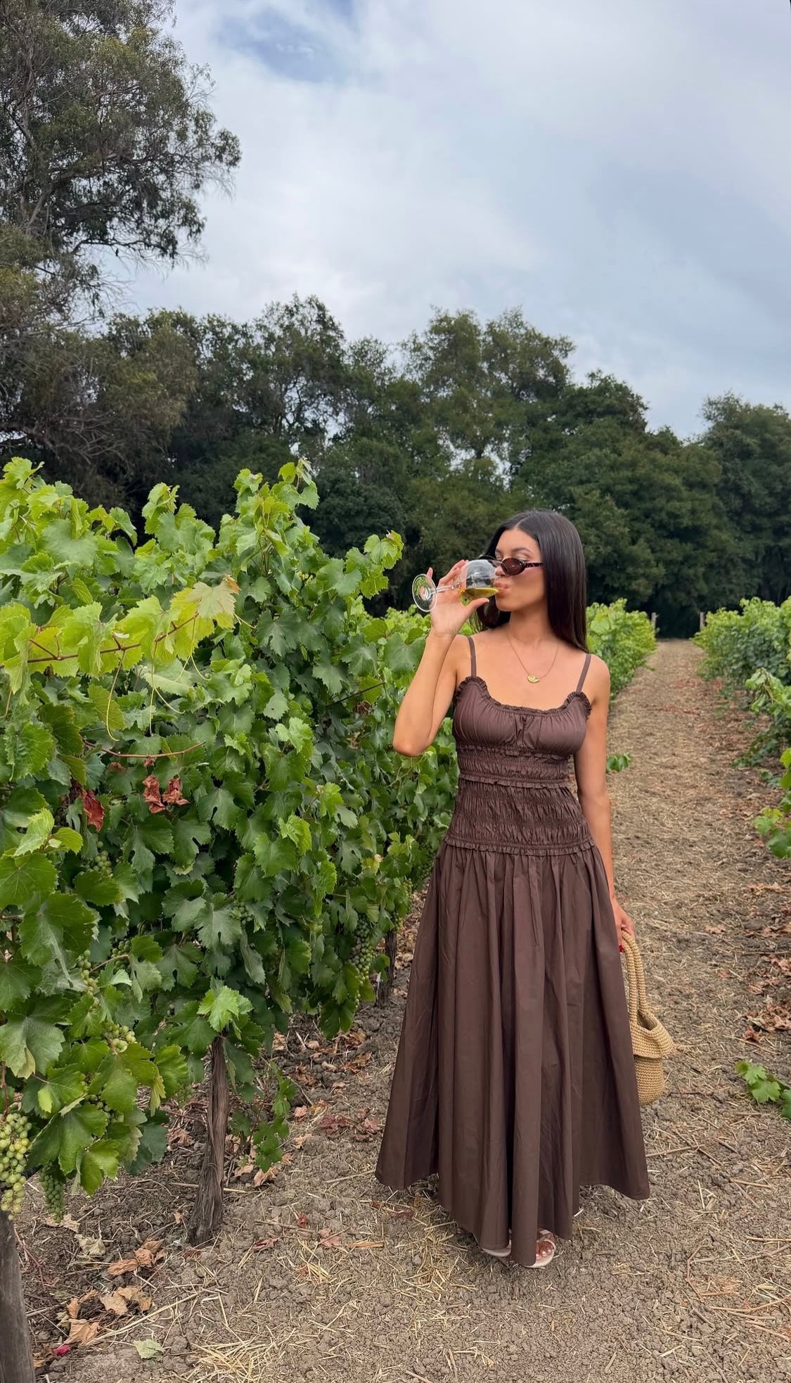 While in Napa maxi dress