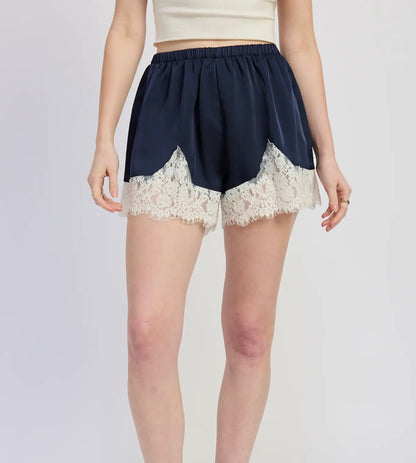Midnight lace shorts