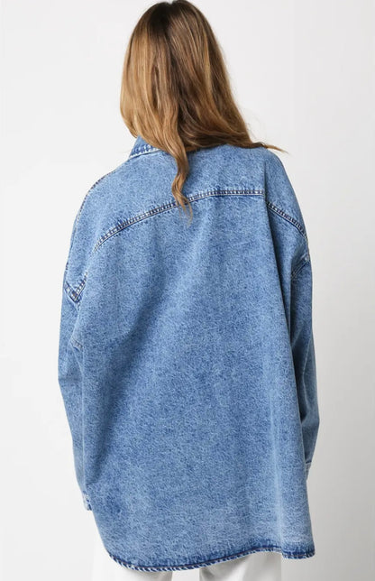 Jean oversized top