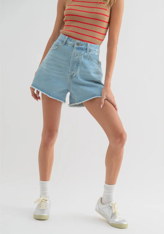 Jean dad shorts