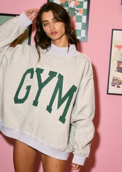 Bed/gym mockneck (reversible!)