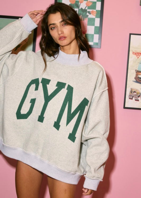 Bed/gym mockneck (reversible!)