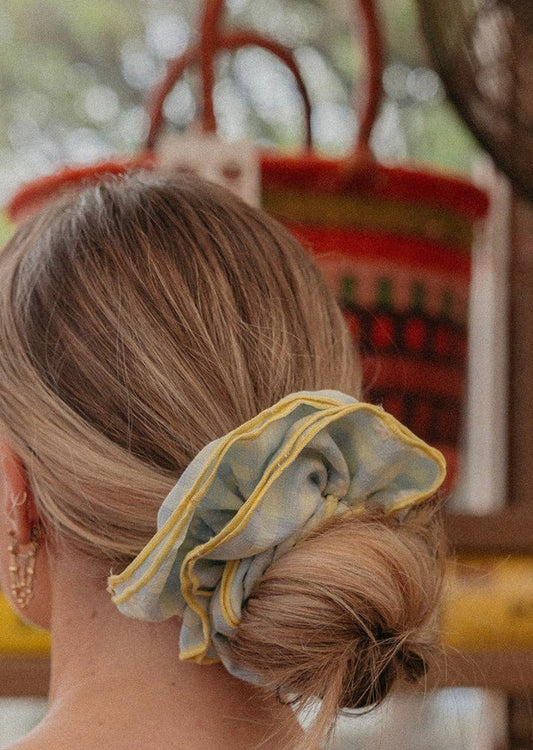 Summer picnic oversized scrunchie