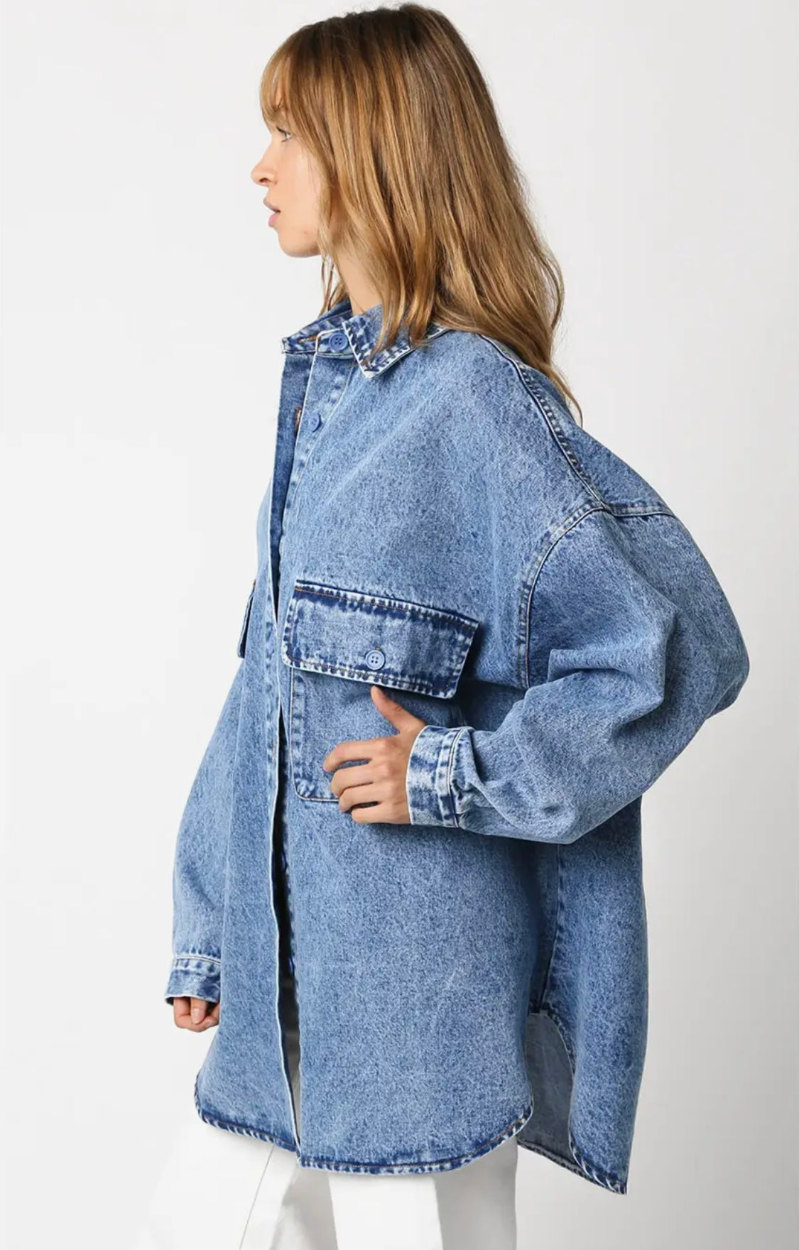 Jean oversized top