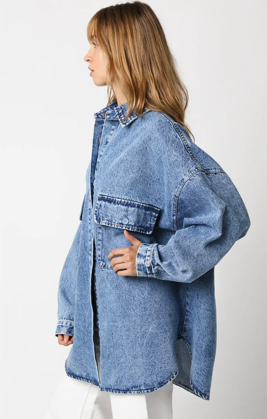 Jean oversized top