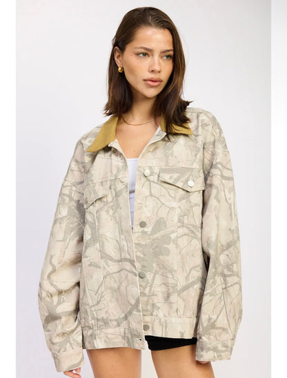 Camo oversized jacket