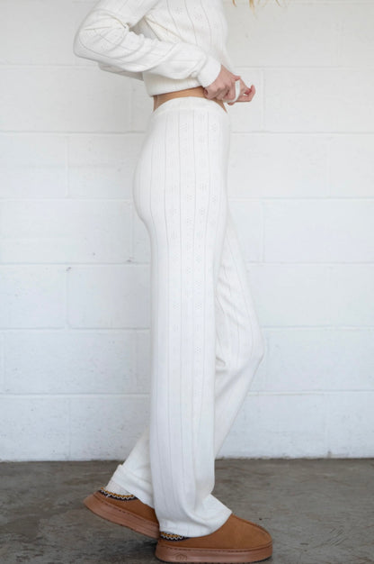 coastal mornings in cream flares