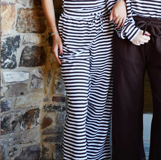 Lulu Mac brown stripe pant
