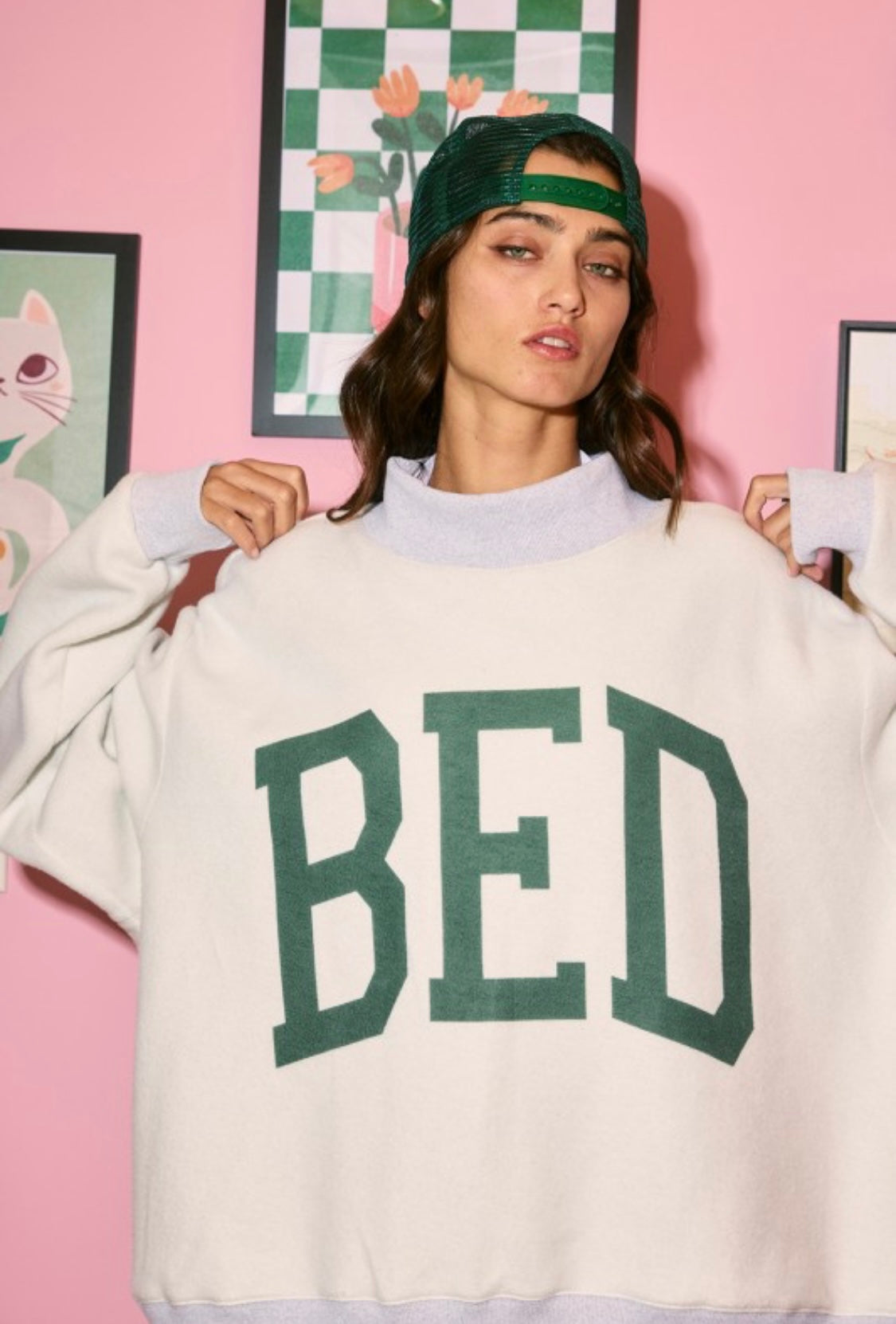 Bed/gym mockneck (reversible!)