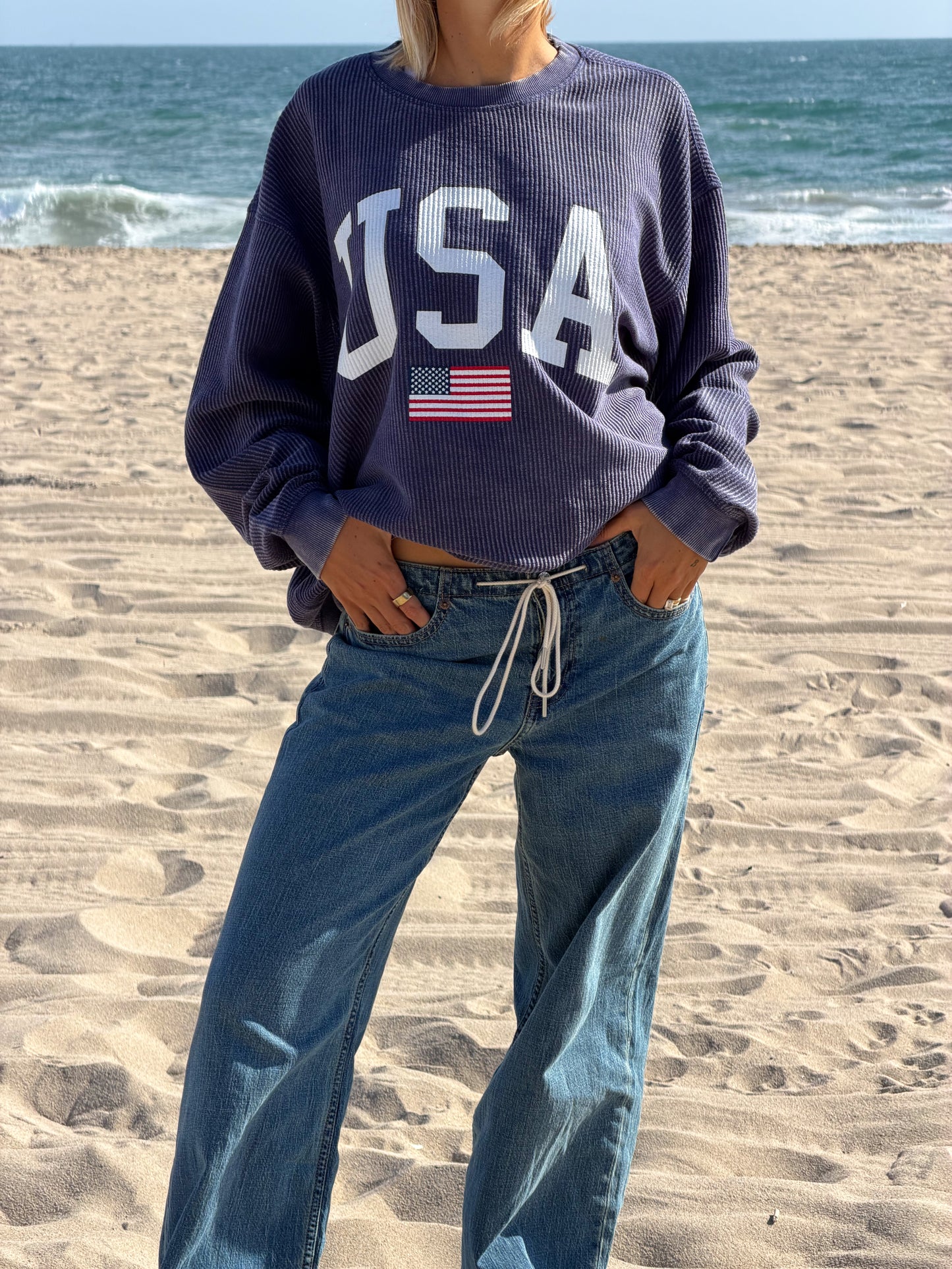 USA corded top