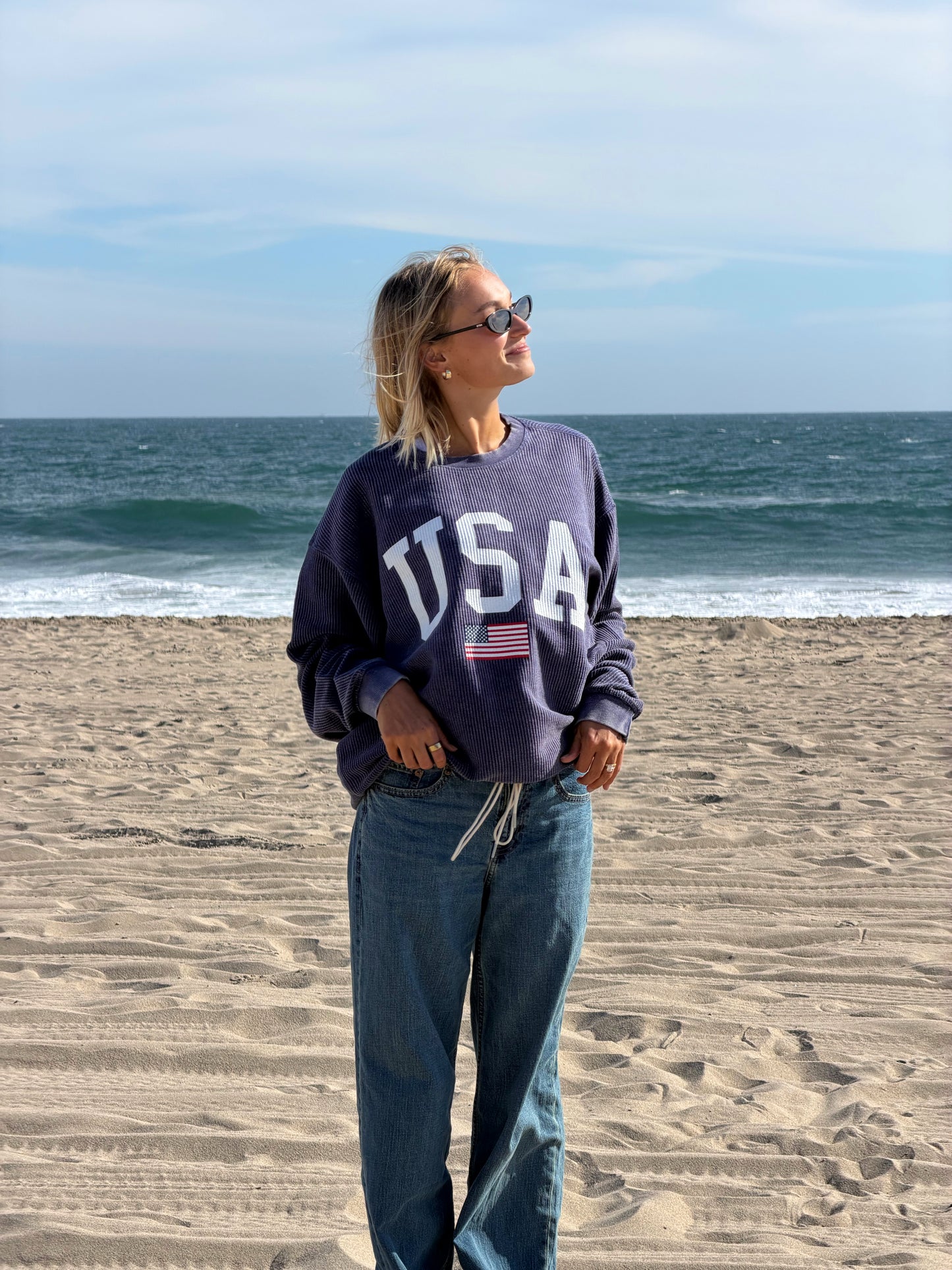 USA corded top