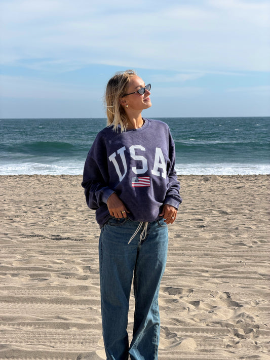 USA corded top