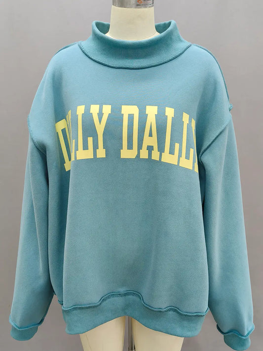Dilly dally mockneck 🦋🐬🩵